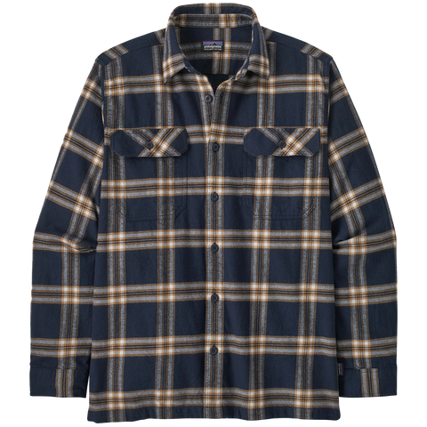 Men's Long Sleeve Organic Cotton Fjord Flannel Shirt