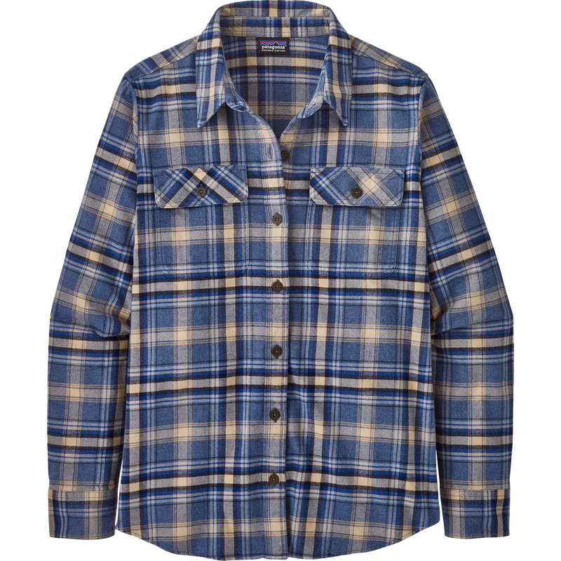 Women's Long Sleeve Midweight Fjord Flannel Shirt, Featured Image