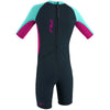 O'Neill Wetsuits Girls' Reactor-2 2MM S/S Spring Wetsuit FU2-Slt/Brry/Seaglss