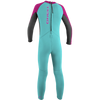 O'Neill Wetsuits Youth Toddler Reactor-2 2mm Back Zip Full Wetsuit DG5-Lite Aqua/Graphite/Berry
