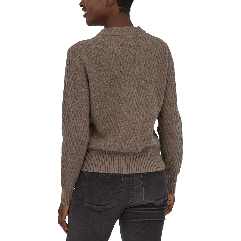 Women's Recycled Wool Crewneck Sweater, Patagonia Women's Recycled Wool Crewneck Sweater TOPB-Topsoil Brown
