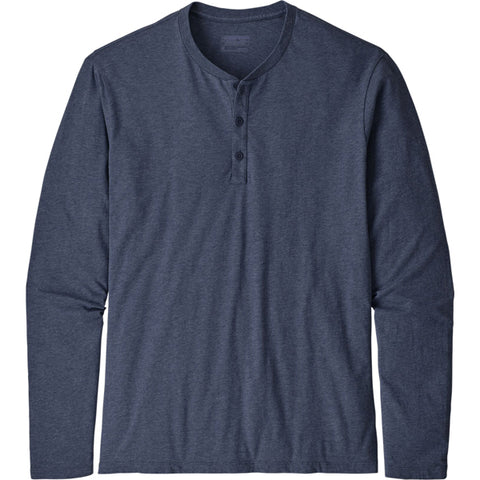 Men's Long-Sleeved Organic Cotton Lightweight Henley Pullover