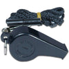 Champro Sports Plastic Whistle w/ Lanyard - L Black