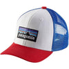 Patagonia Youth Trucker Hat in P6Logo White