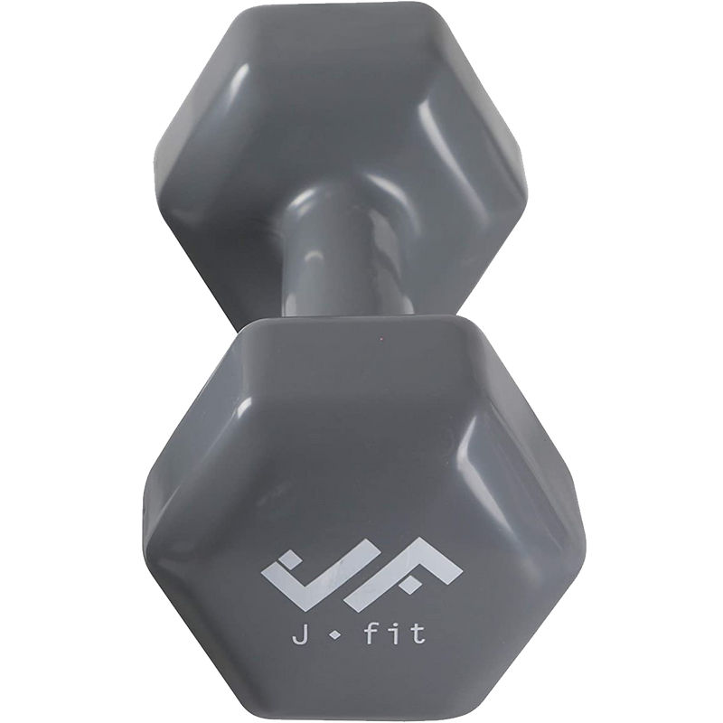 Single Vinyl Dumbbell - Dark Gray 15 lb, Featured Image