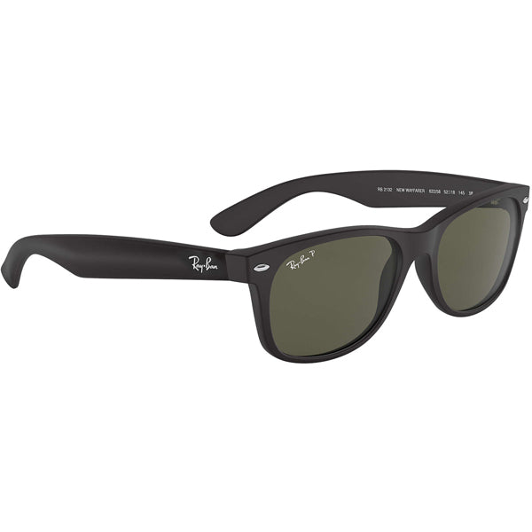 New Wayfarer - Rubber Black/Polarized Green, Ray Ban New Wayfarer - Rubber Black/Polarized Green