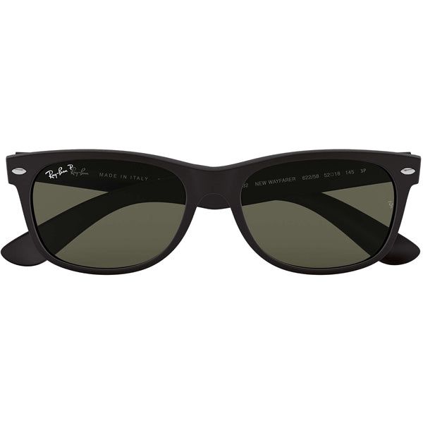 New Wayfarer - Rubber Black/Polarized Green, Ray Ban New Wayfarer - Rubber Black/Polarized Green