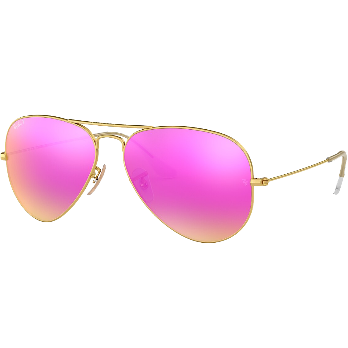 Aviator M Matte Gold Mirror Fuxia Sports Basement