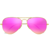 Ray Ban Aviator M - Matte Gold/Mirror Fuxia Matte Gold/Mirror Fuxia