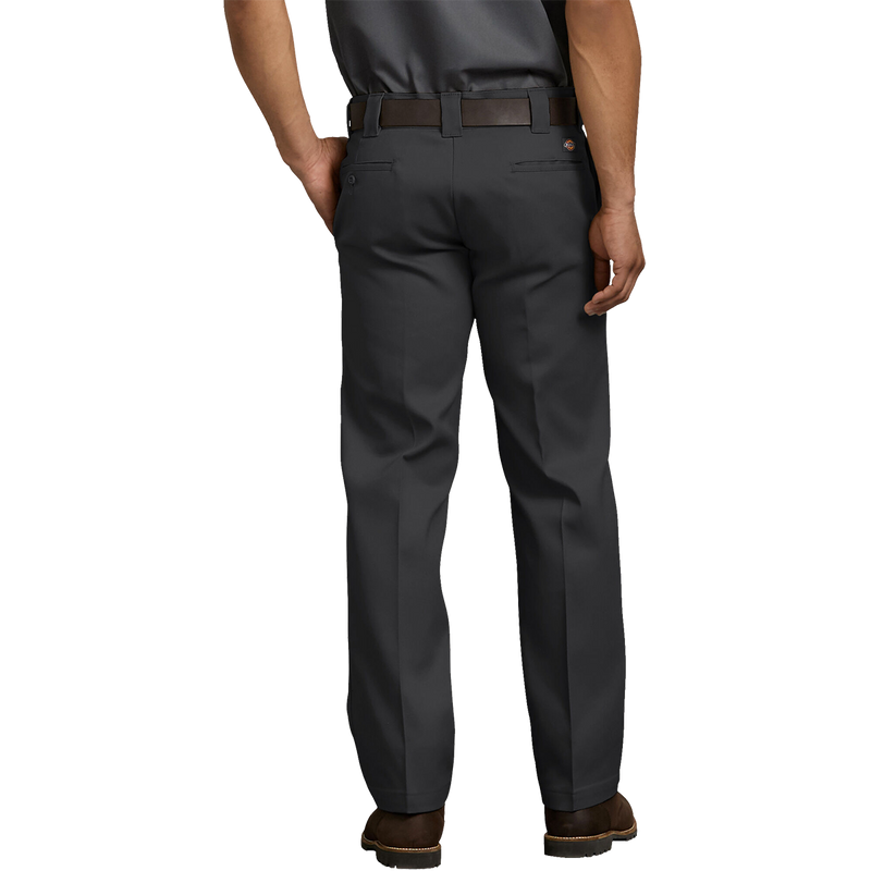 Men's Slim Fit Straight Leg Work Pants, Dickies Men's Slim Fit Straight Leg Work Pants BK-Black