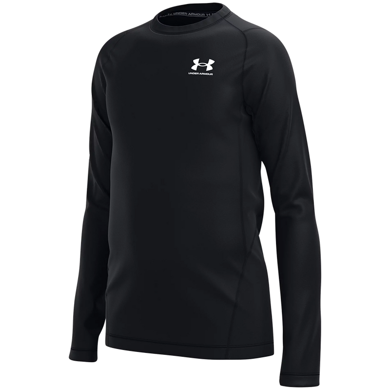 Youth Coldgear Long Sleeve, Under Armour Youth Coldgear Long Sleeve 001-Black/White