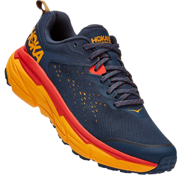 Men's Challenger ATR 6, Hoka One One Challenger ATR 6 OSRY-Outerspace/Yellow Alt View Angle Front