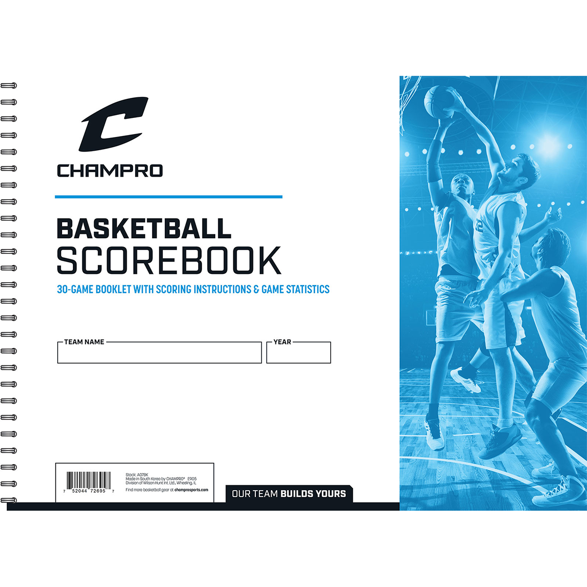 Basketball Scorebook alternate view