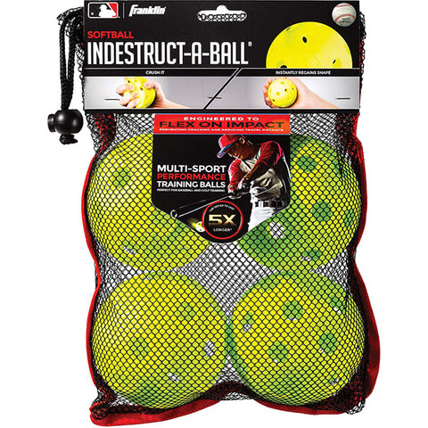 MLB Indestruct-a-Ball Softball 12 inch (4 Pack)