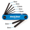 Park Tool AWS-10 Fold-Up Hex Wrench Set