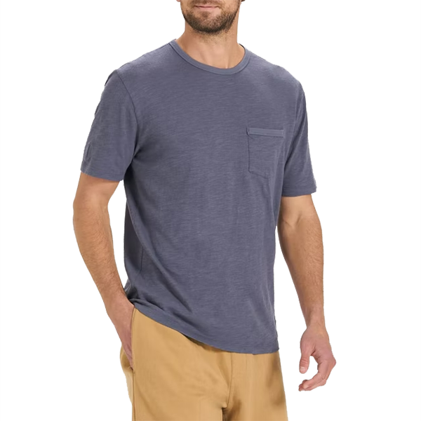 Men's The Rise Tee, Vuori Men's The Rise Tee AZR-Azure Alt View Model Front