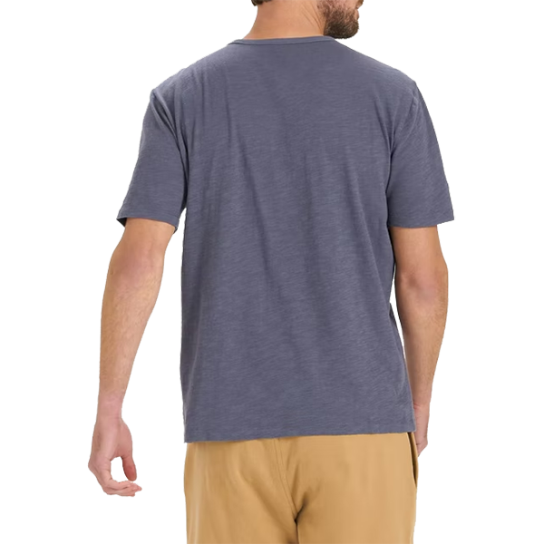 Men's The Rise Tee, Vuori Men's The Rise Tee AZR-Azure Alt View Model Back