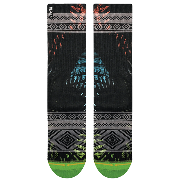 Palm, Merge4 Socks Palm Black Alt View Flat