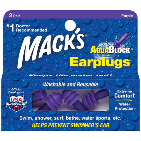 AquaBlock Ear Plugs (2 Pair)