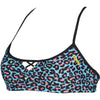 Arena Women's BE Top (Bandeau Top) 815-Turquoise Multi/Black