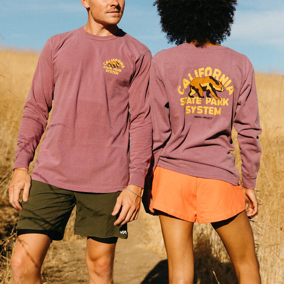 California State Park System Vintage Bear Logo Long Sleeve Tee alternate view