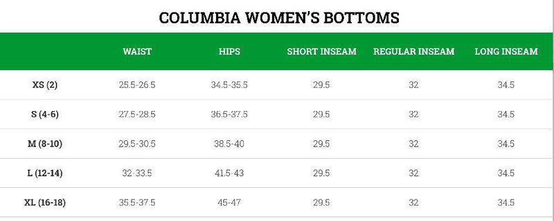 Columbia The Works Package - Women's Snowboard, size-chart