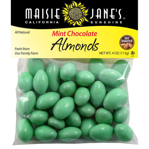 Mint Chocolate Almonds - 4 oz