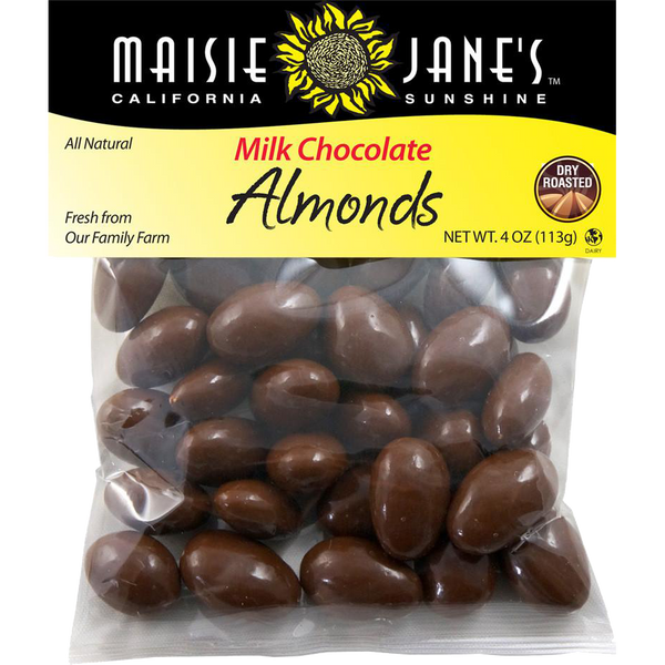 Maisie Janes Milk Chocolate Almonds - 4 oz