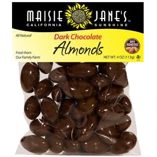 Maisie Janes Dark Chocolate Almonds - 4 oz