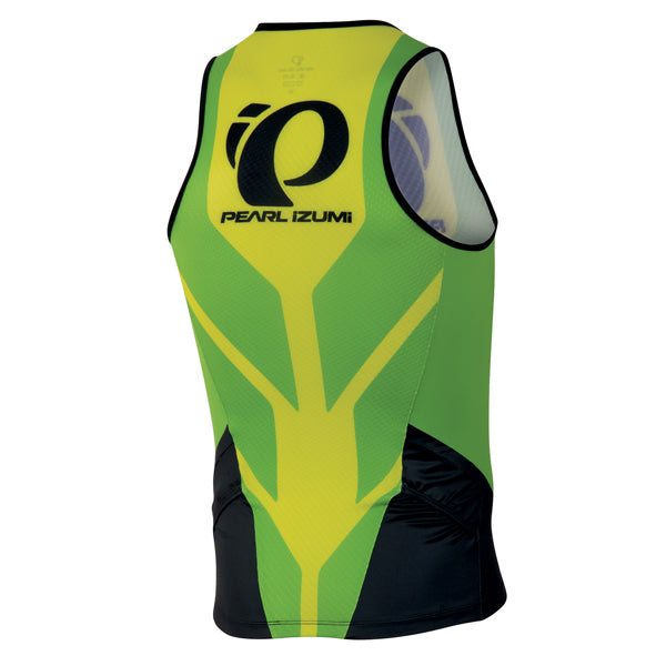 Men's Elite In-R-Cool LTD Tri Singlet - Team Pi Green Flash alternate view