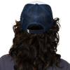 Spiritual Gangster Women's Optimist Trucker Hat White/Space Blue Alt View Back