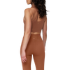 Spiritual Gangster Women's Athena Seamless Longline Bra Clay Alt View Rear