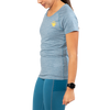 Rabbit Women's EZ Perf Short Sleeve Blue Sapphire Alt View Side