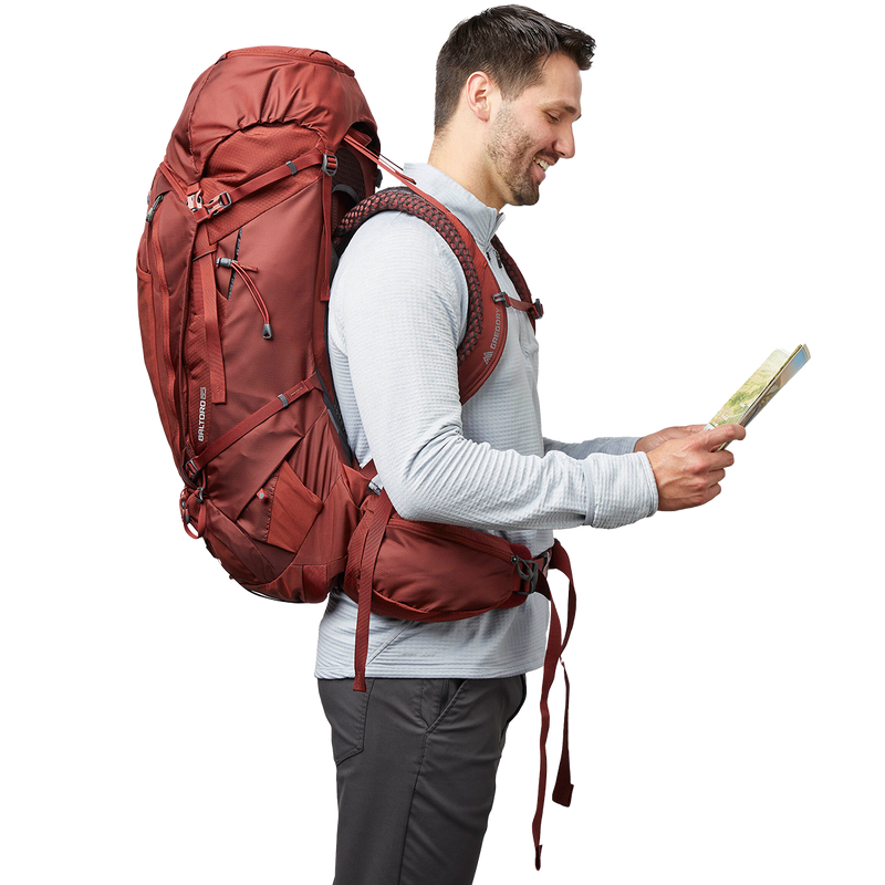 Baltoro 65, Gregory Baltoro 65 backpack side on model.