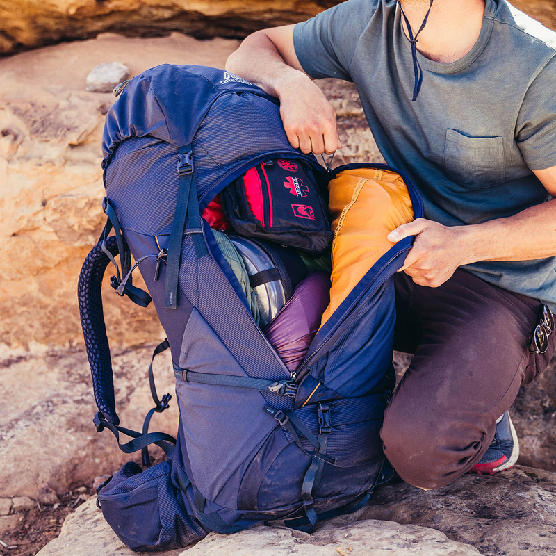 Baltoro 65, Gregory Baltoro 65 backpack filled with gear.