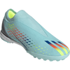 Adidas X Speedportal.3 Laceless TF Aqua/Blue toebox angle