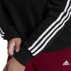 Adidas Women's 3S Fleece Hoodie Plus sleeve detail.