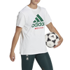 Adidas Women's Adidas Mexico Tee World Cup 2022 White on model
