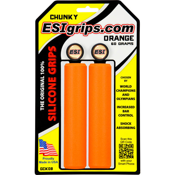 Chunky Silicone Grips 32mm - Orange, Featured Image
