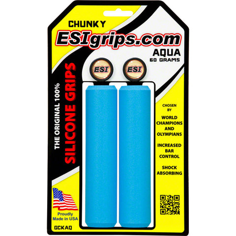 Chunky Silicone Grips 32mm - Aqua