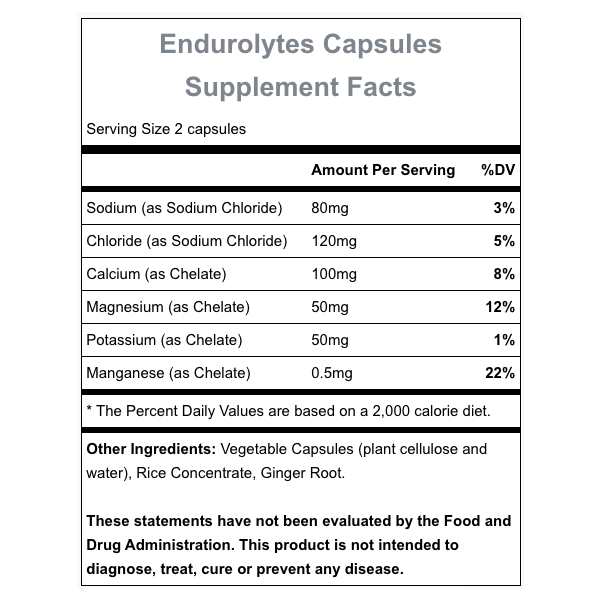 Endurolytes (120 Capsules), Hammer Nutrition Endurolytes (120 Capsules)