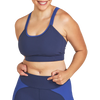 Janji Women's Groundwork Pace Sports Bra eclipse on model front