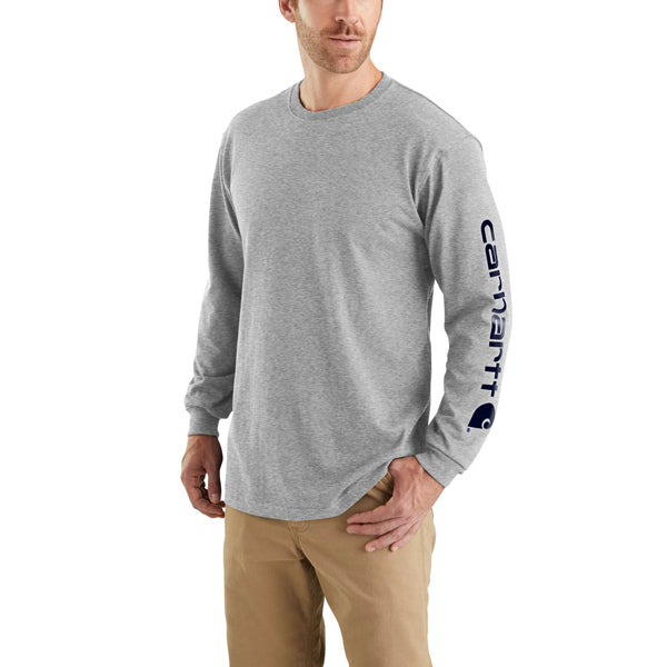 Men's Workwear Long-Sleeve Graphic Logo T-Shirt, Featured Image