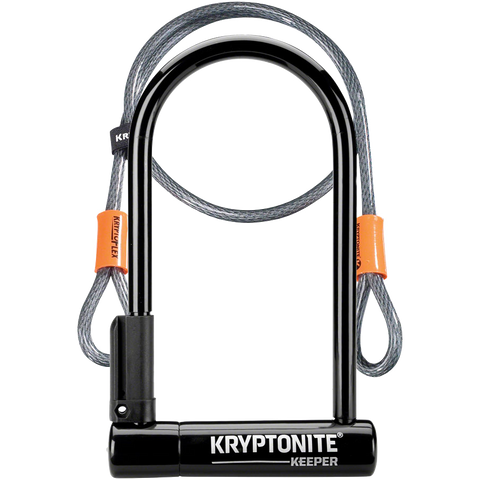 Keeper U-Lock - Keyed w/ 4' Cable (4x8")
