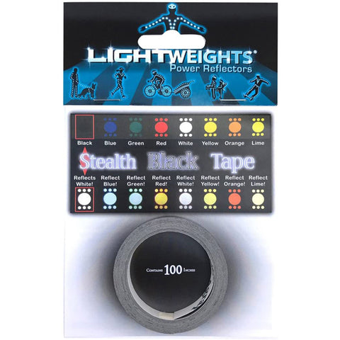 Reflector Tape, Stealth Black - 100 inches
