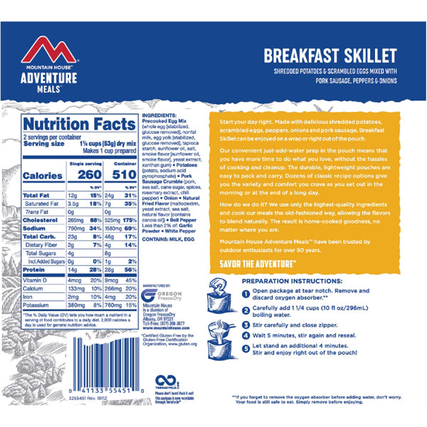 Breakfast Skillet (2 Servings), Mountain House Breakfast Skillet (2 Servings)
