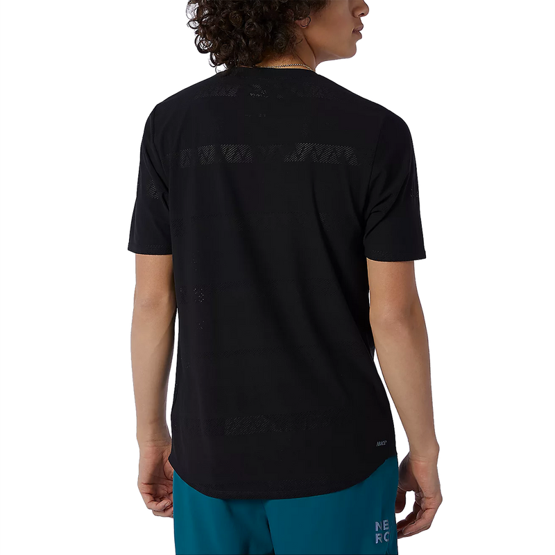 Men's Q Speed Jacquard Short Sleeve, New Balance Men's Q Speed Jacquard Short Sleeve BK-Black