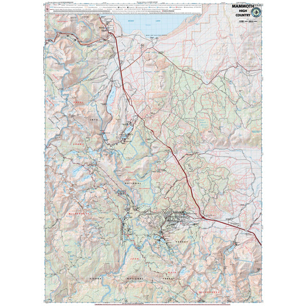 Mammoth High Country, Tom Harrison Maps Mammoth High Country
