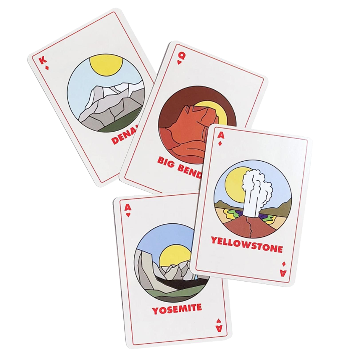 Minimalist National Park Playing Cards alternate view