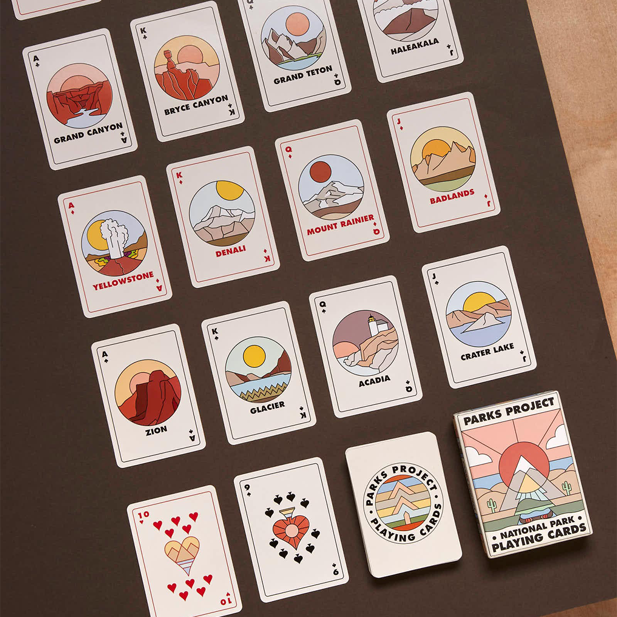 Minimalist National Park Playing Cards alternate view